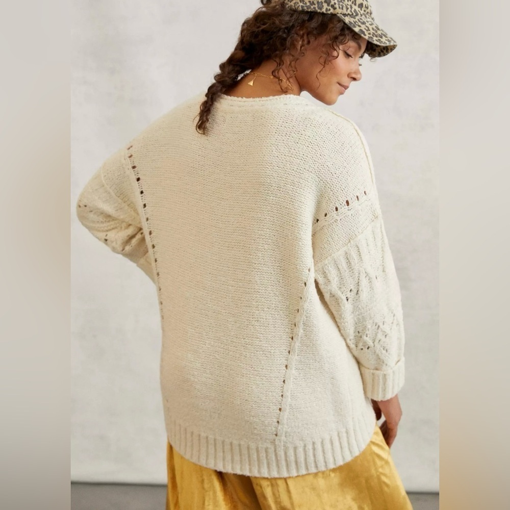 Women’s Anthropologie Pilcro Marla V-Neck Pullover Sweater Plus Size 1X - Picture 4 of 16